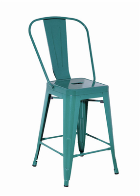 Le sedie variopinte di Tolix del metallo della parte posteriore di livello riforniscono in quantità eccessiva i panchetti del metallo per il ristorante/Antivari/caffè
